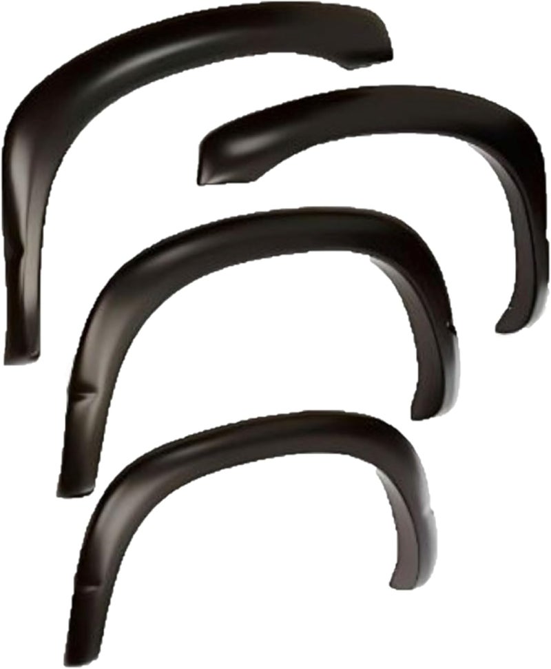 Bushwacker OE Style Factory Front & Rear Fender Flares - 4-Piece Set, Black, Smooth Finish - Image 1