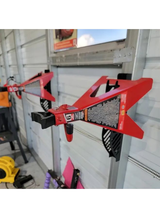 Heavy Duty Metal Bracket Wall Mounted Storage Rack Jack Stand Garage Hook Tool Rack Multi-Layer Reinforcement Design Screw Installation Pressure Resistant Anti Deformation 1pc - Image 4