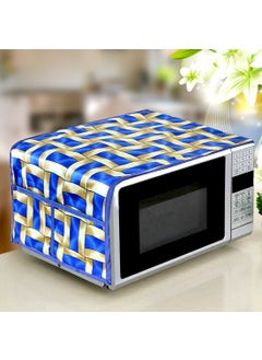KANUSHI KANUSHI Industries MicrowaveOven Top Cover With 4 Utility Pockets 1 Pc Top Load Semi Automatic Washing Machine Cover MICROWASMACSEMIBLUEGOLDENLINE  - Image 2