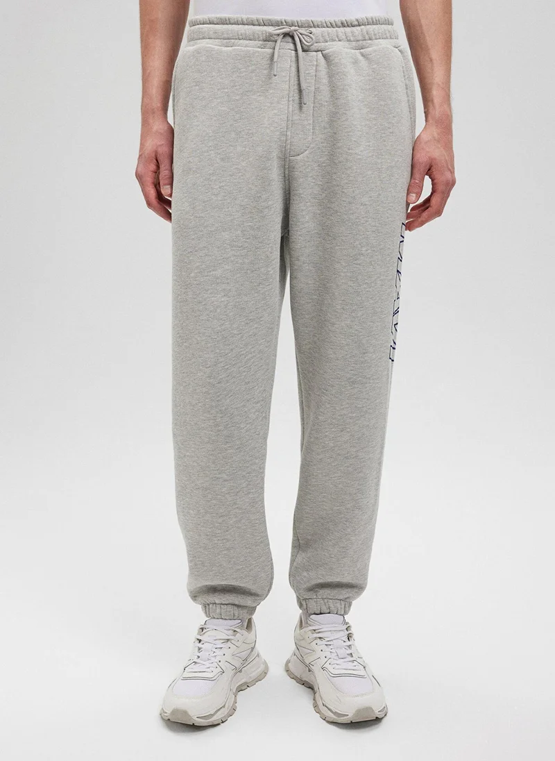 مافي Mavi Logo Printed Grey Sweatpants