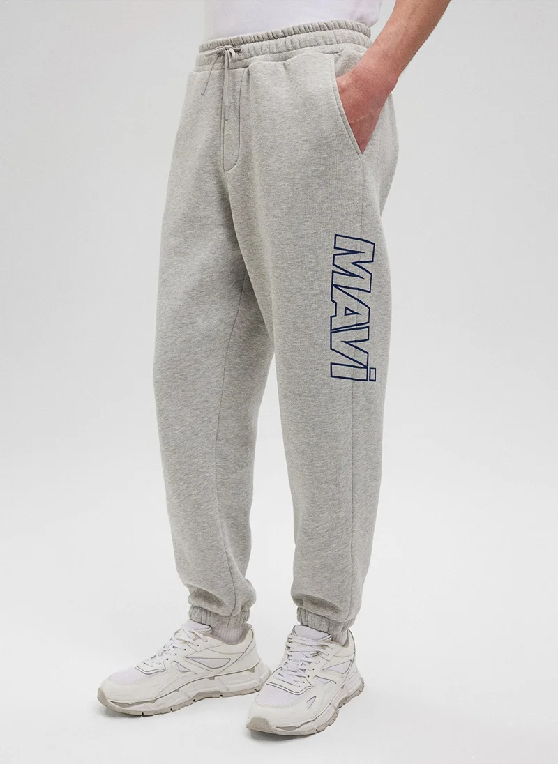 MAVI Mavi Logo Printed Grey Sweatpants