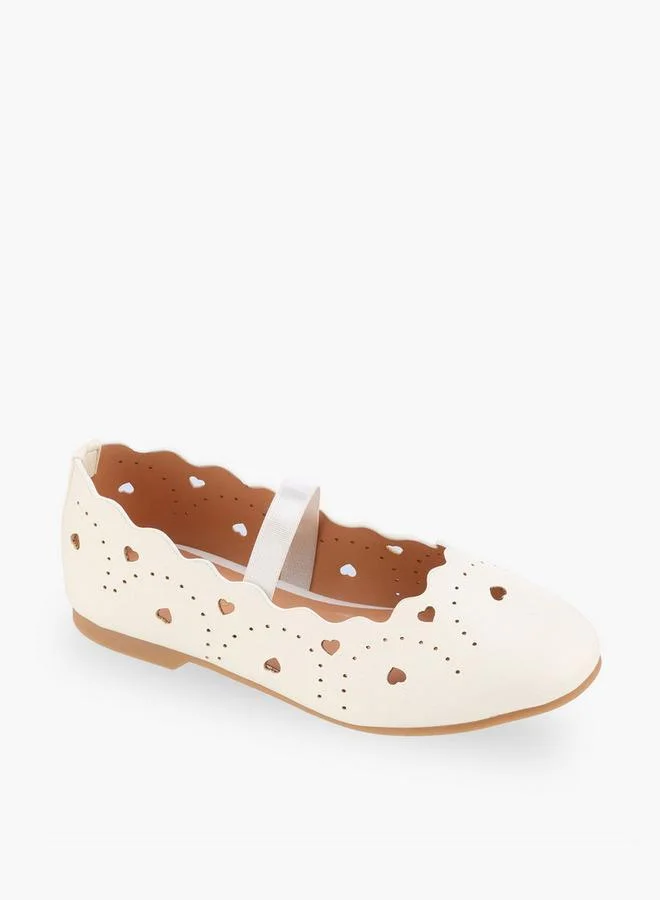 Juniors Girls Elastic Strap Ballerina Shoes