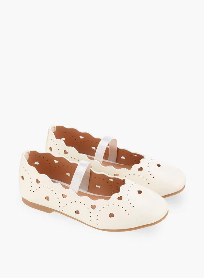 Juniors Girls Elastic Strap Ballerina Shoes