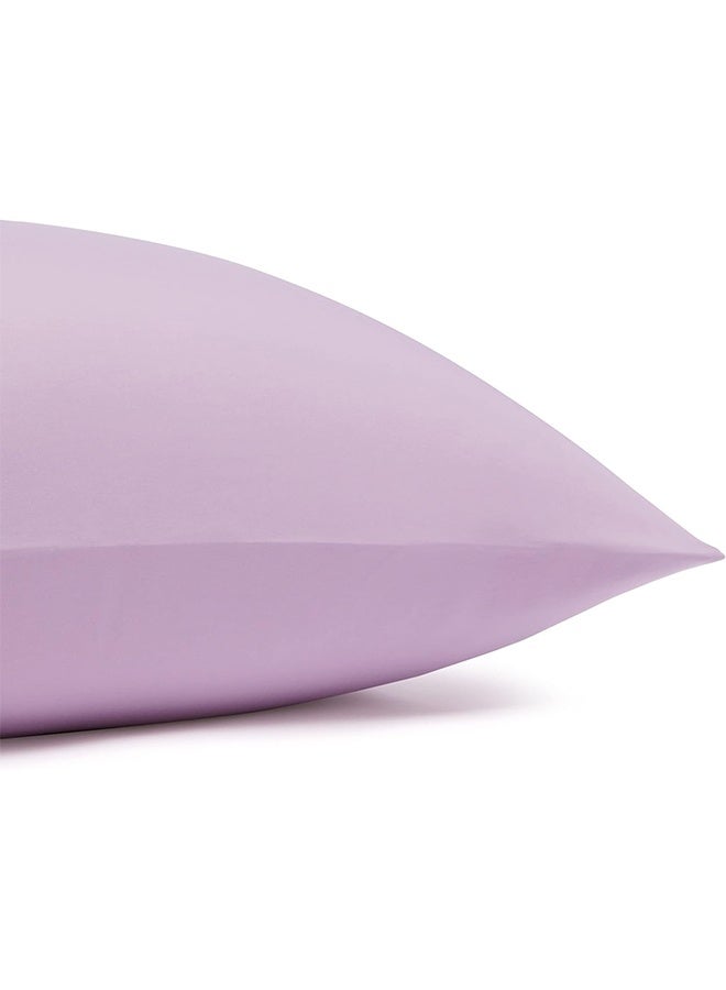 snooze Fitted bed sheet set  2Pcs, bed sheet+ 1 free pillowcase, Lavender - Image 4