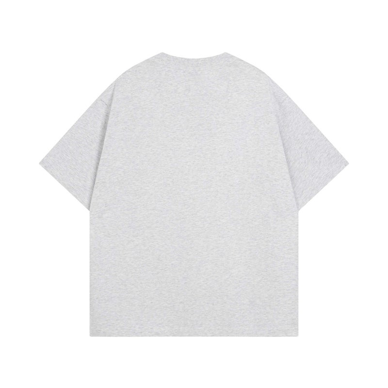 Guochao High Street Finger Letter Printed Short-Sleeved T-Shirt Men'S And Women'S Popular Brand Loose Casual Hip-Hop Five-Point Sleeve Ins - Image 5