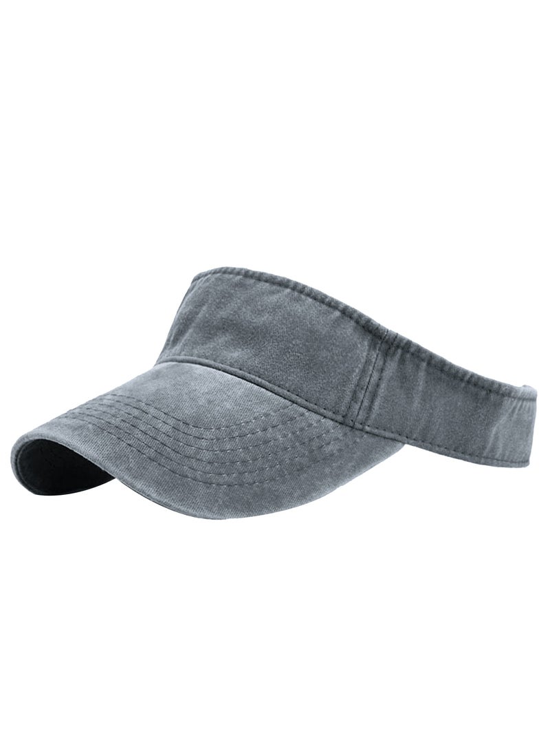 Sports Sun Visor Hats，Cotton Adjustable Sun Caps for Men Women - Image 1