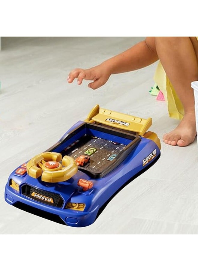Generic Musical Steering Wheel Toys Toddler Simulated Driving Racing Car Game with Sound Age 3+ Year Old, Interactive Educational Learning Race Car Toy for Boys and Girls Birthday Gift  - Image 4