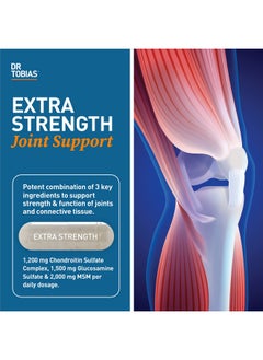 Dr. Tobias Joint Support Supplement With Glucosamine Chondroitin Msm Supports Joint Health Function & Flexibility Extra Strength Joint Supplements For Men & Women 240 Capsules  - Image 3