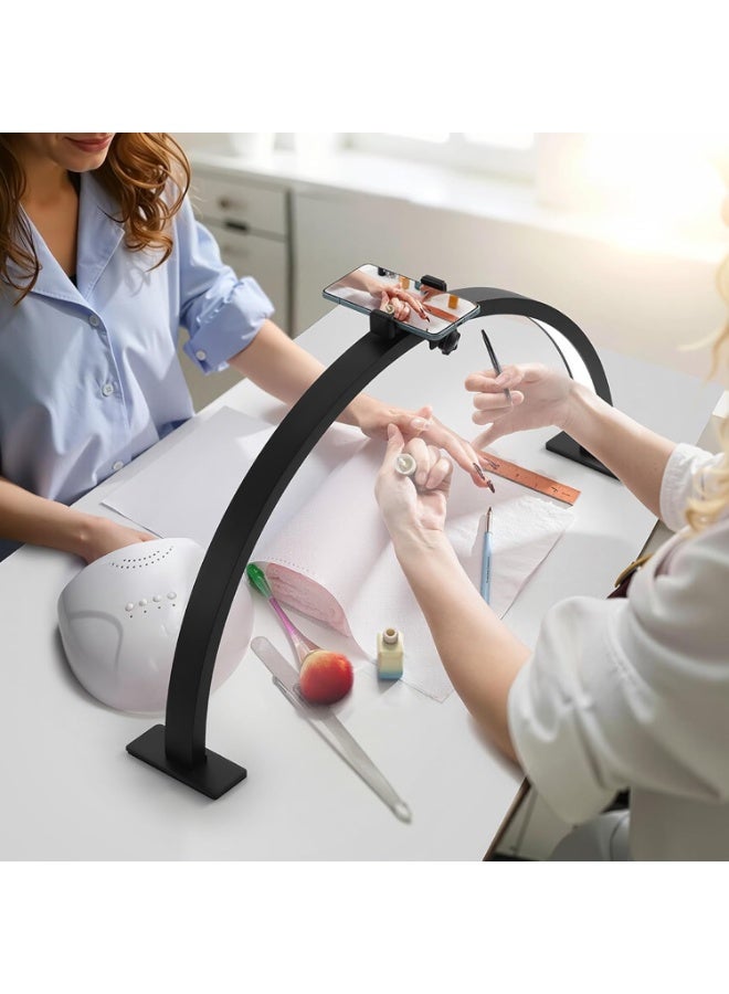 جينرال برو كشاف هاف مون LED GenPro HQ-75X – 39 واط، درجة حرارة لون 2700K–6500K، مع ستاند معدني ومشبك هاتف - Image 2