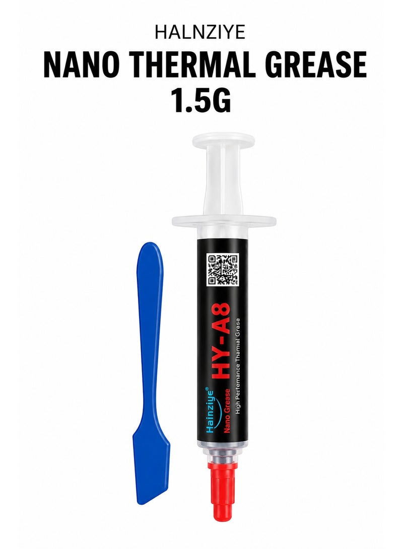 Halnziye Nano Thermal Grease 1.5G High Performance Thermal Paste for CPU GPU Heatsink Cooling Compound - Image 1
