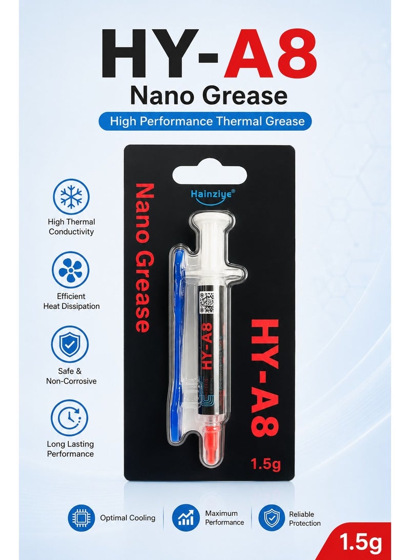 Halnziye Nano Thermal Grease 1.5G High Performance Thermal Paste for CPU GPU Heatsink Cooling Compound - Image 5