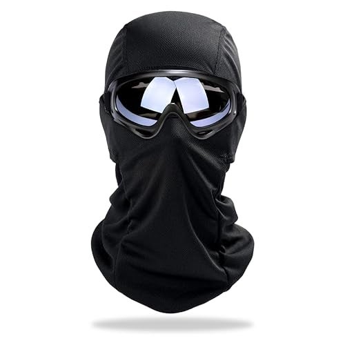 OBEROI'S TRADERS Full Face Motorcycle Balaclava with UV-Protective Goggles I Windproof, Dustproof, Breathable Mask for Biking, Riding, Skiing & Outdoor Adventures (Multi) Multicolour - Image 1