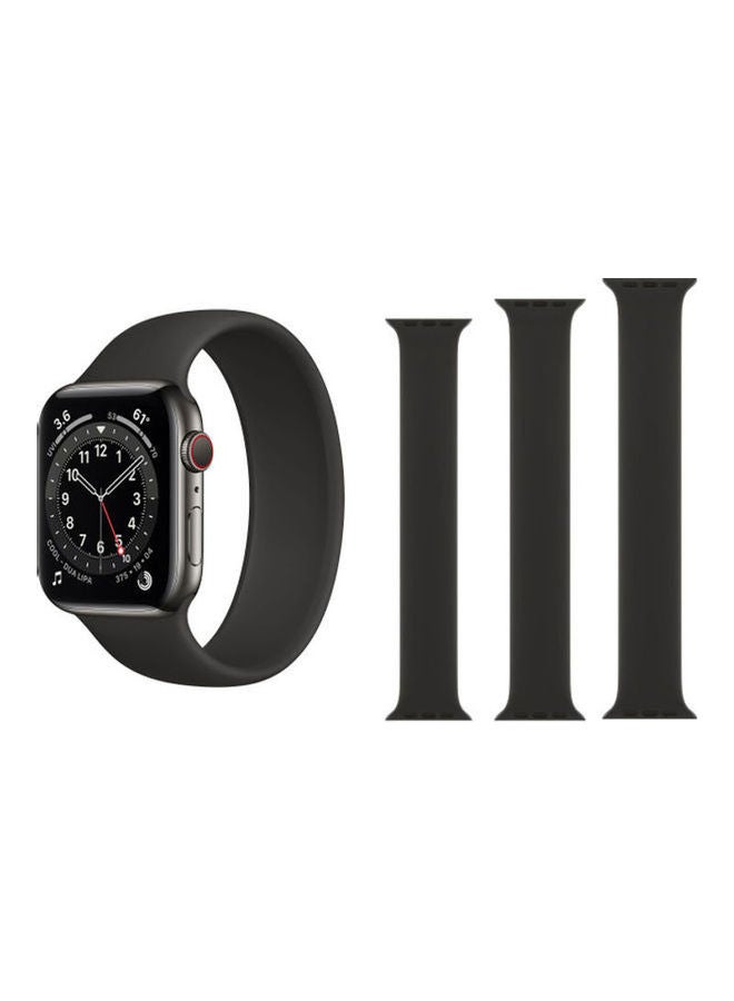 نيبمينينت سوار بديل لساعة أبل سلسلة 6/SE/5/4/3/2/1 أسود - Image 1