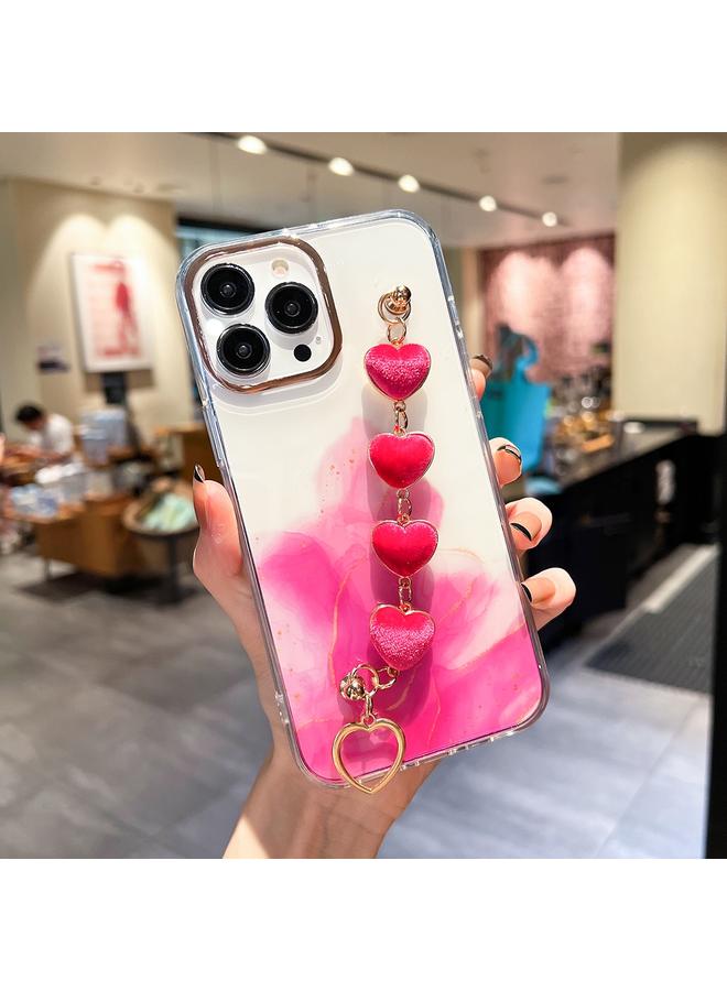 Zaboon Case For iPhone 12 Pro Max Gold Halo Marble Pattern Case with Bracelet - Image 1