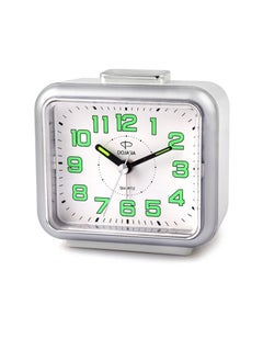 Dojana Bell Alarm Analog Silver White 