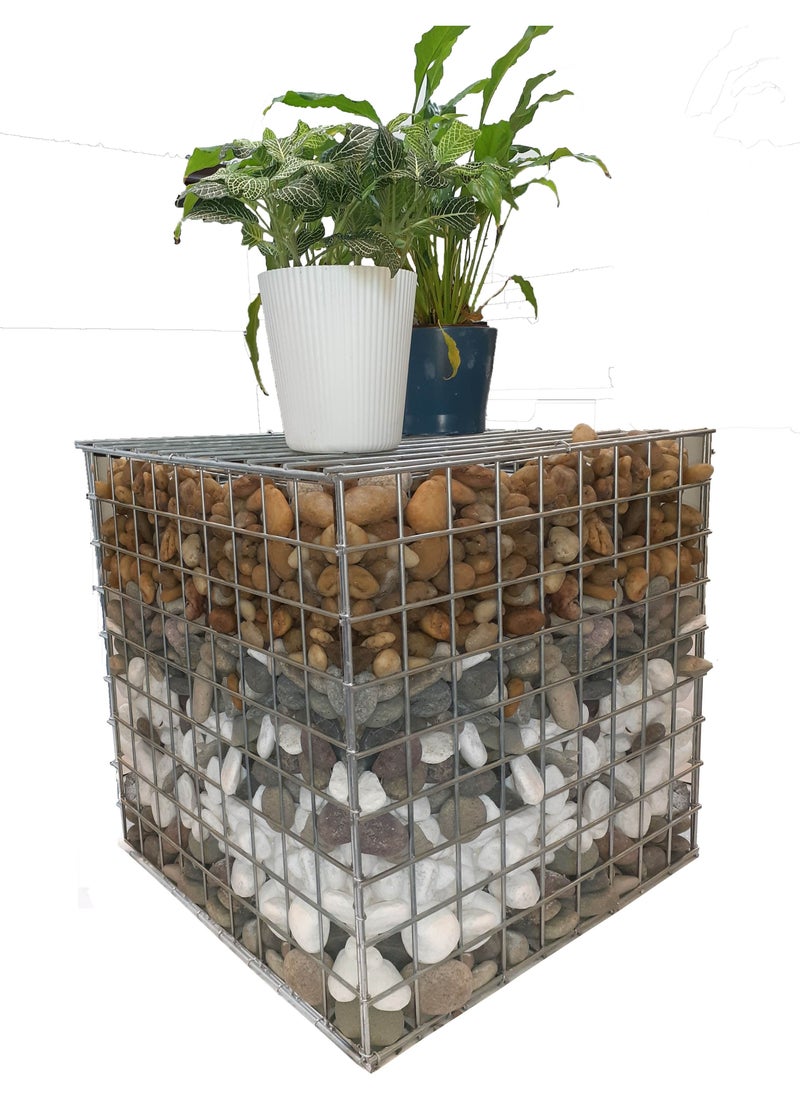 Admax - Admax Welded Gabions Basket Galvanized Steel with outdoor spirals - 445x446x445mm (LxWxH) - Image 1