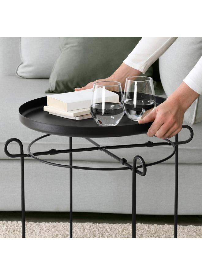 زبون طاولة صينية، سوداء، 50 سم - Image 2