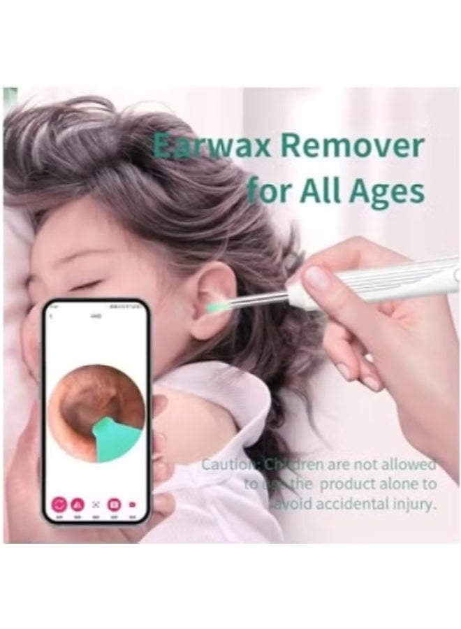 Dr.isla جهاز تنظيف الأذن الذكي Dr.isla P2 بتقنية الواي فاي | مزيل شمع الأذن بالمنظار بقوة 500 واط وكاميرا عالية الدقة، أداة تنظيف الأذن البصرية برؤوس سيليكون -أسود - Image 4