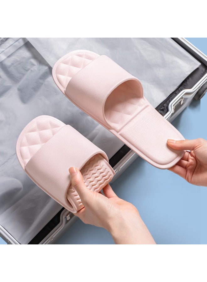 Tzldn Women's Travel Slippers Portable Foldable Bathroom Non-slip Hotel Beach Business Trip Couple Flip Flops Female - Image 1