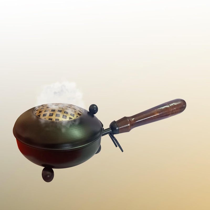 KBV Iron Dhoop Dani Loban Dani Sambrani Dhoop Dani Stand Holder Dhuna Dhup Dani for DhunaDhoop Burner Kapoor Dani Bakhoor Dani for Home Office