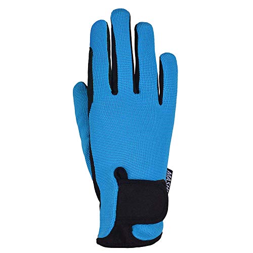 Mashfa Blue/Age 6-8 Years - Riding Gloves - Horse Riding Accessories - Girls Riding Gloves Equestrian - Image 5
