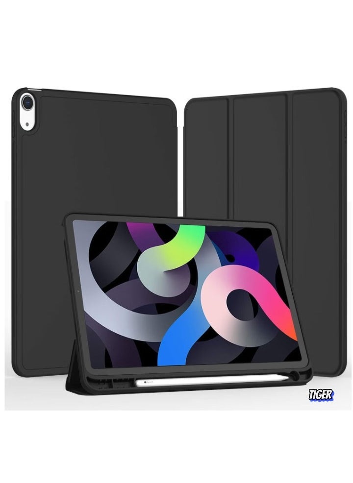 TIGER iPad Air 11 Inch Case M2 2024 – Compatible with iPad Air 5th/4th Generation (2022/2020) 10.9 Inch, Trifold Stand Smart Case with Pencil Holder, Black - Image 2