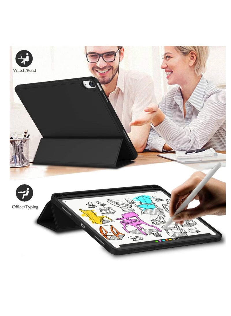 TIGER iPad Air 11 Inch Case M2 2024 – Compatible with iPad Air 5th/4th Generation (2022/2020) 10.9 Inch, Trifold Stand Smart Case with Pencil Holder, Black - Image 5