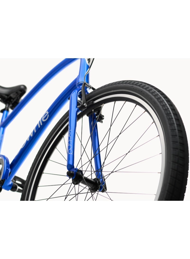 Electra Bicycle Company Electra Townie Original 7D EQ Men's City Bike, 26 Inch, 7-Speed, Aluminium Frame, Hyper Blue - Image 4