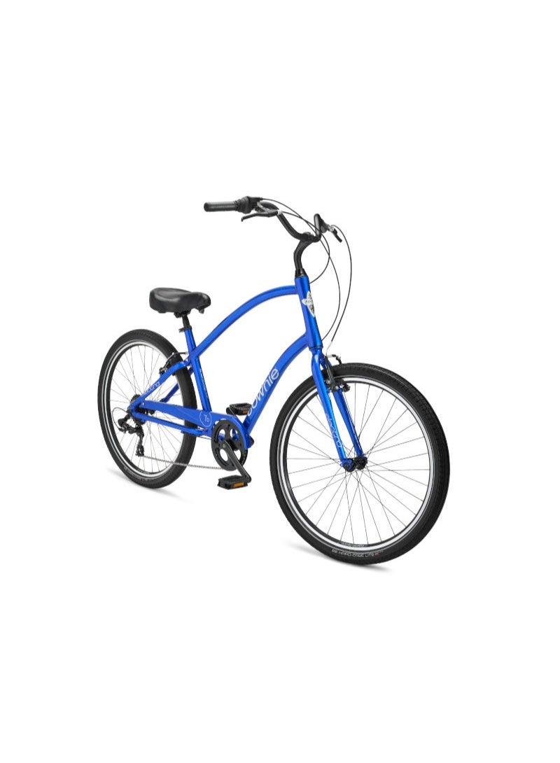 Electra Bicycle Company Electra Townie Original 7D EQ Men's City Bike, 26 Inch, 7-Speed, Aluminium Frame, Hyper Blue - Image 2