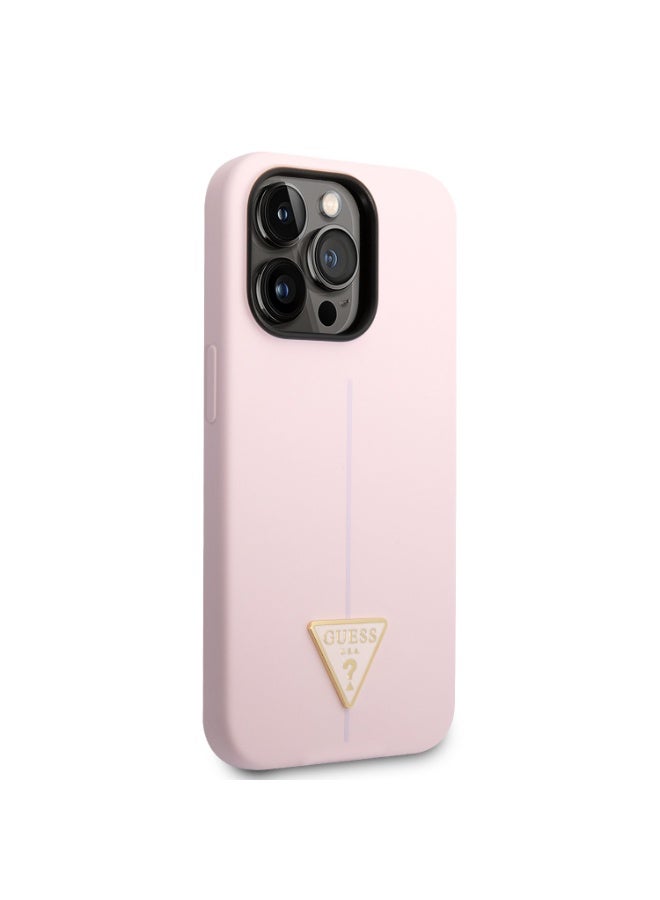 GUESS Guess Silicone Line & Triangle Hard Case for iPhone 14 Pro Max (6.7") - [ GUHCP14XSLTGU ] - Image 3