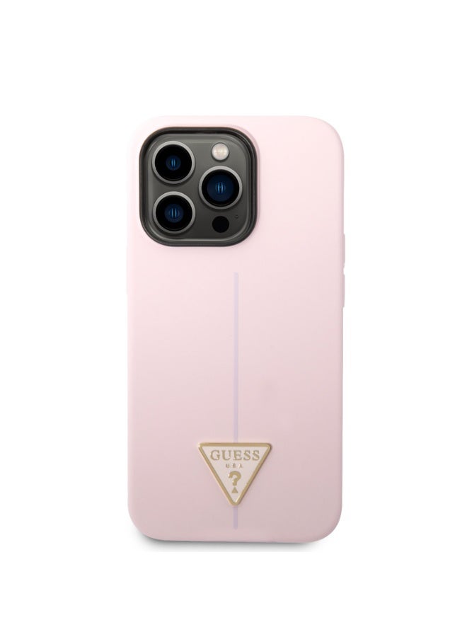GUESS Guess Silicone Line & Triangle Hard Case for iPhone 14 Pro Max (6.7") - [ GUHCP14XSLTGU ] - Image 4