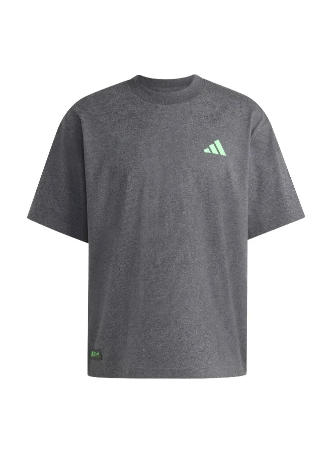 Adidas Adidas Mer Ps Tee M Grey T-Shirt (Short Sleeve) T-Shirts For Men