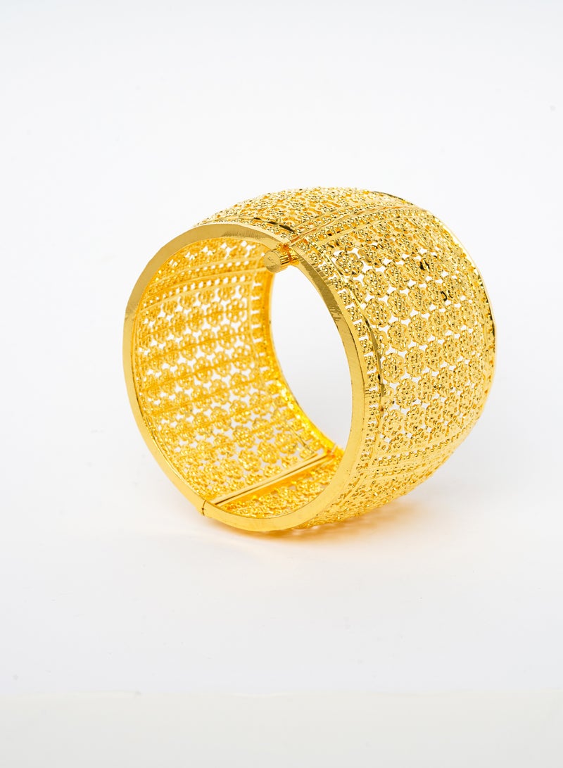 AL INARA IMITATION JEWELLERY BANGLE BROAD OPEN TYPE  - Image 2