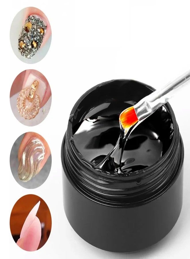 YIMART 15ml Strong Glue Nail Art Gel Rhinestones Decorations No Wipe Jewelry for Rhinestone Crystal DIY Manicure Nail Art Tool (B) - Image 1