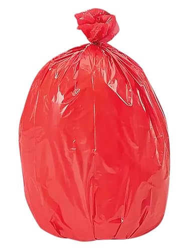 USAMade Colorful Trash Bags in Variety of Sizes and Colors 10 RED 14 GALLONS