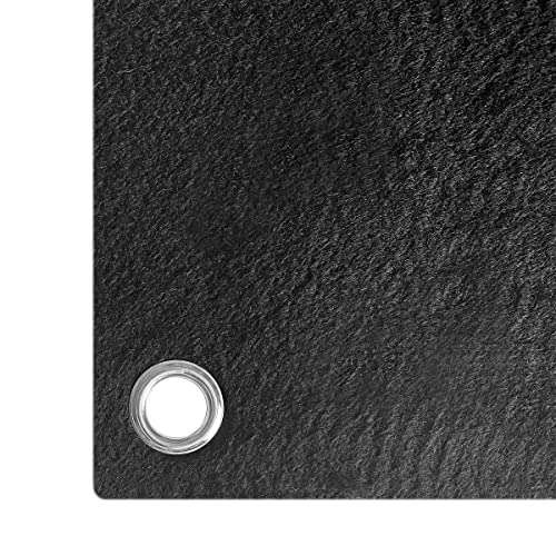Hansway High Temp 12"X12"X1/4'' 6MM thickness Felt Carbon Fiber Welding Blankets Black (12 x 12 inches) - Image 2