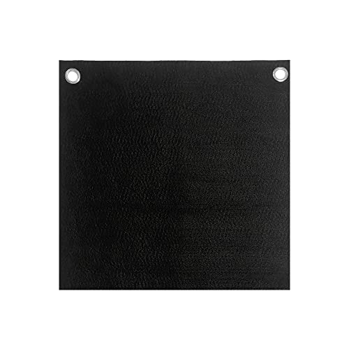 Hansway High Temp 12"X12"X1/4'' 6MM thickness Felt Carbon Fiber Welding Blankets Black (12 x 12 inches) - Image 1