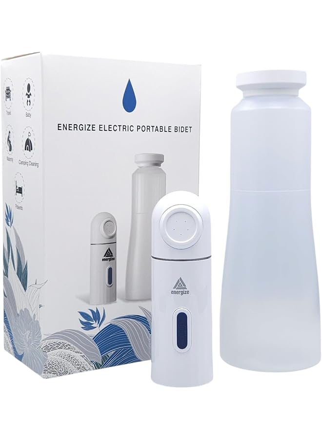 The Bros Energize Portable Travel Bidet With 350ml Reservoir, High-Pressure Mini Electric bidet Rechargeable Handheld, Portable shattaf Water Sprayer, For Personal Hygiene Cleaning, Postpartum Care - Image 1