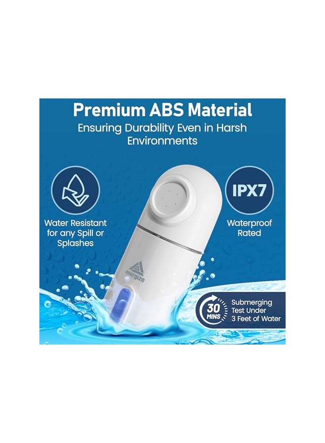 The Bros Energize Portable Travel Bidet With 350ml Reservoir, High-Pressure Mini Electric bidet Rechargeable Handheld, Portable shattaf Water Sprayer, For Personal Hygiene Cleaning, Postpartum Care - Image 2