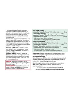 Jamieson Resveratrol 30 Capsules  - Image 3