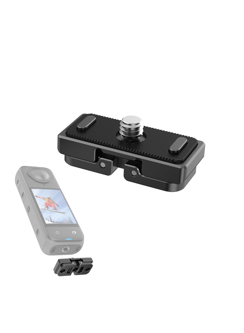 SYOSI Magnetic Quick Release Mount Compatible for Insta360 X4, Camera Magnetic Expansion Adapter Mount Plate Base 1/4", With Folding Interfac Screw for Tripod Selfie Vlogging Action Camera Accessories - Image 1