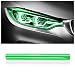 wedfish 12 X 48inch Car Light Tint Film CuttableStretchability Car Headlight Taillight Fog Light Vivid Vinyl Wrap ProtectorNonMarking SelfAdhesive Decals Car Decor Green - Image 2