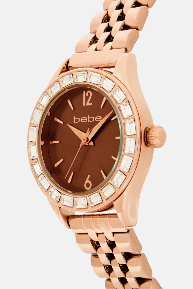 bebe Women 3838S/04M Stainless Steel Analog Watch, Rose Gold - Image 4