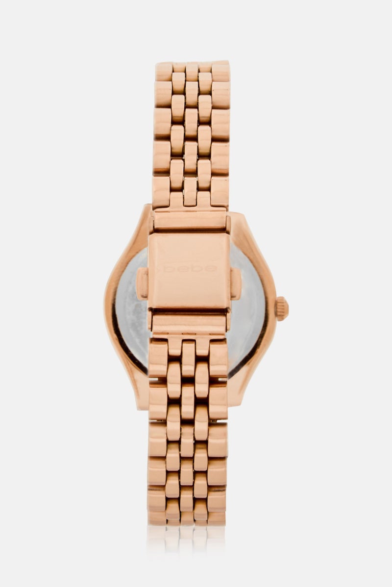 bebe Women 3838S/04M Stainless Steel Analog Watch, Rose Gold - Image 3