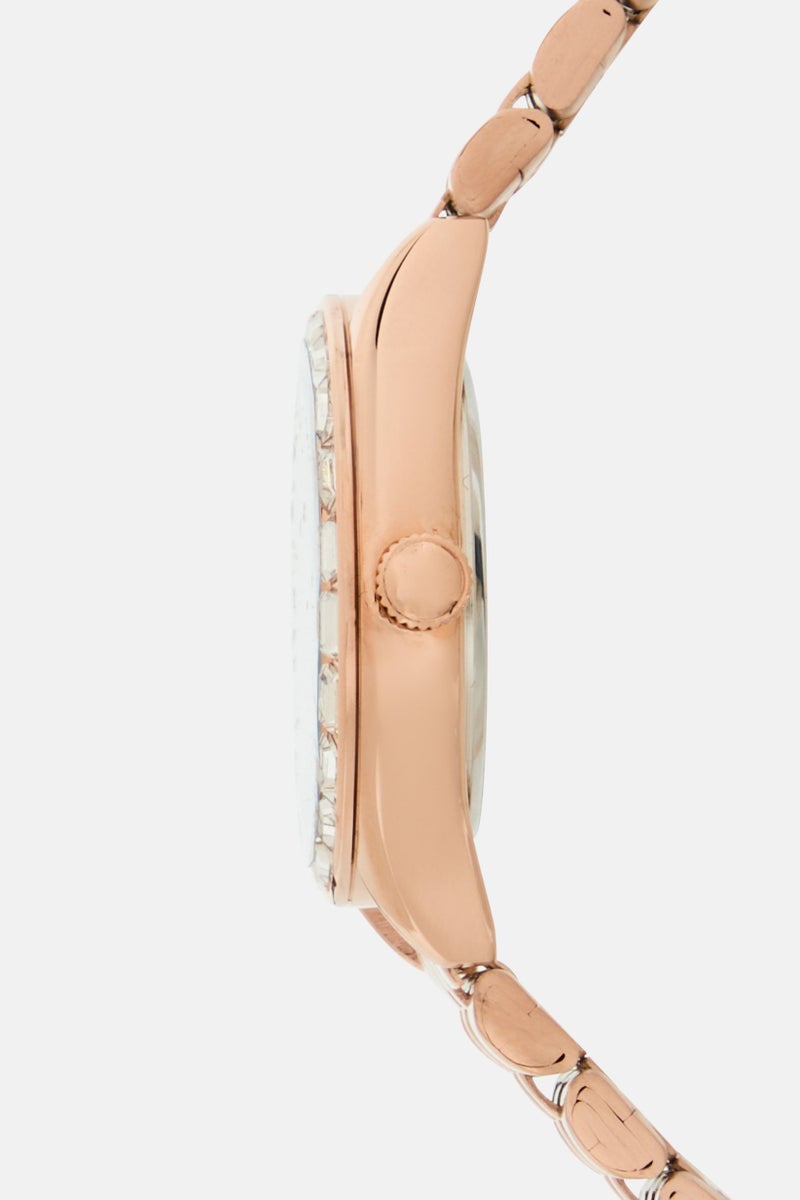 bebe Women 3838S/04M Stainless Steel Analog Watch, Rose Gold - Image 5