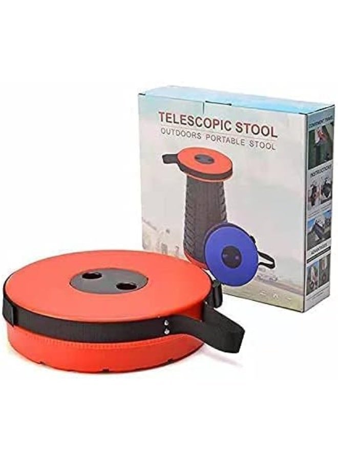 TIGER Retractable Stool - Portable Telescoping Collapsible Seat - Small Folding Telescopic Chair for Sitting, Camping, Fishing, Travel - Simple, Lightweight & Foldable Outdoor Plastic Camp Chairs for Adults - Image 2