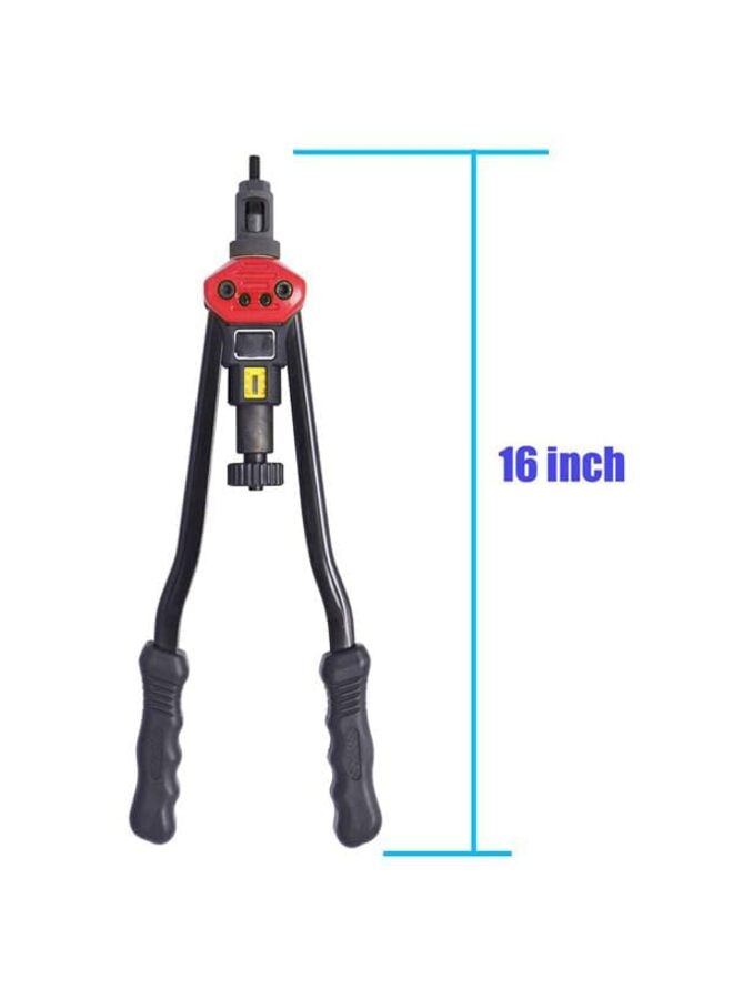 يُسلِّم أداة تثبيت صواميل البرشام اليدوية، أداة تثبيت صواميل البرشام RIVNUT مع نظام ضبط الصواميل، 12 مغزلًا بأحجام M3، M4، M5، M6، M8، M10، M12، 10-24، 1/4-20، 5/16-18، 3/8-16، 1/2-13 + 115 قطعة من صواميل البرشام/عبوة - Image 3