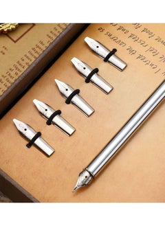 Excefore 30pcs Stainless Steel Fountain Pen Nibs, Replacement Nibs Set for Calligraphy and Writing, Various Sizes for Kids, Adults, and Students(0.5+1+1.5+2+2.5+3mm each 5pcs)  - Image 5