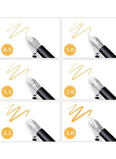 Excefore 30pcs Stainless Steel Fountain Pen Nibs, Replacement Nibs Set for Calligraphy and Writing, Various Sizes for Kids, Adults, and Students(0.5+1+1.5+2+2.5+3mm each 5pcs)  - Image 4