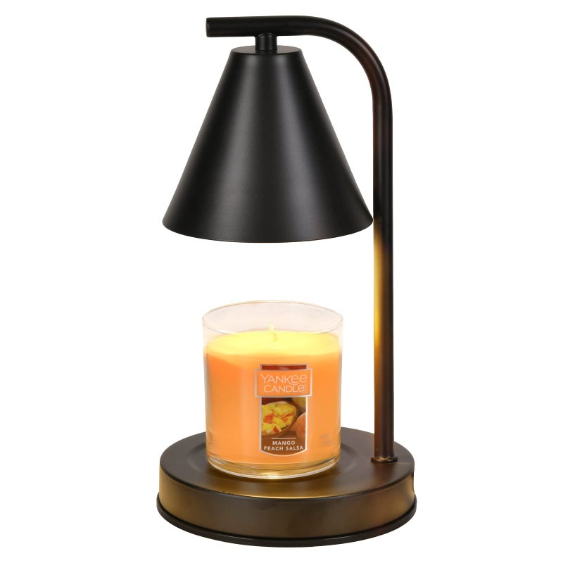kobodon Candle Warmer Lamp Electric Candle Lamp Warmer Gifts for Mom Women House Warming Gifts New Home Bedroom Decor Dimmable Wax Melt Warmer for Scented Wax with 2 Bulbs Jar Candles Black